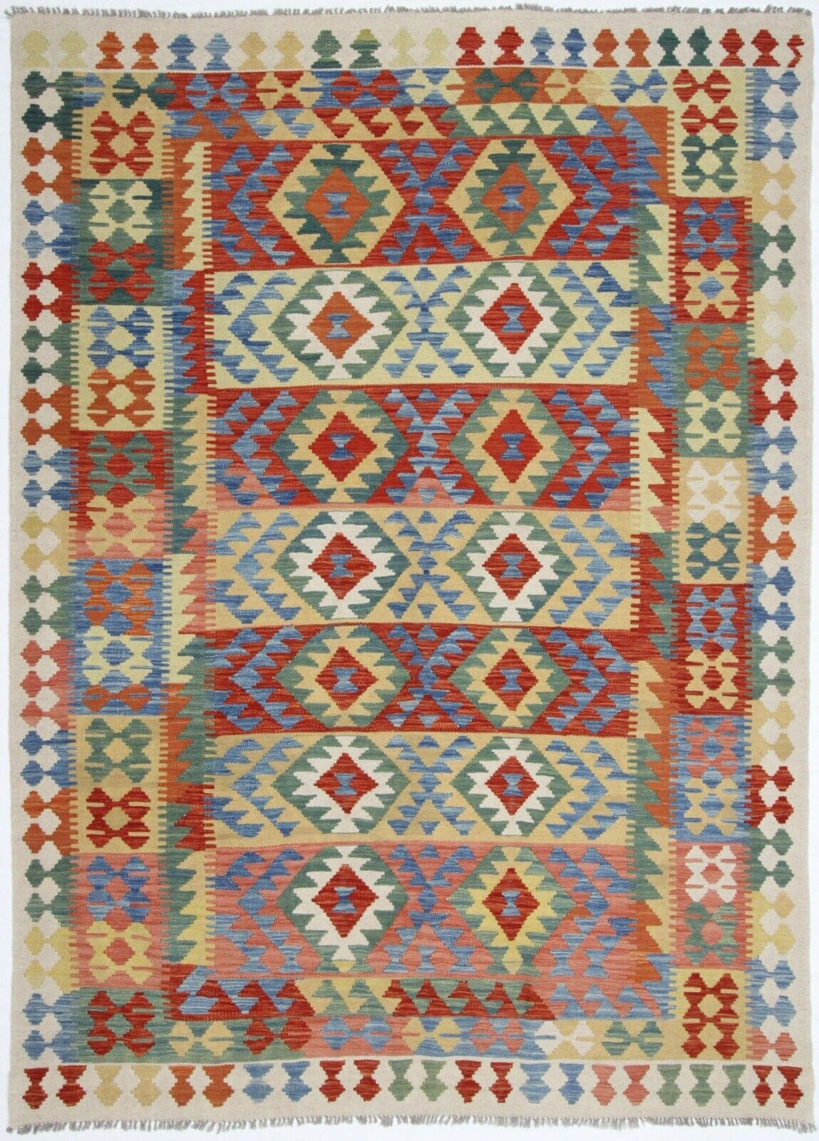 Original Handgewebter Orientteppich 249x182 cm – handgeknüpft