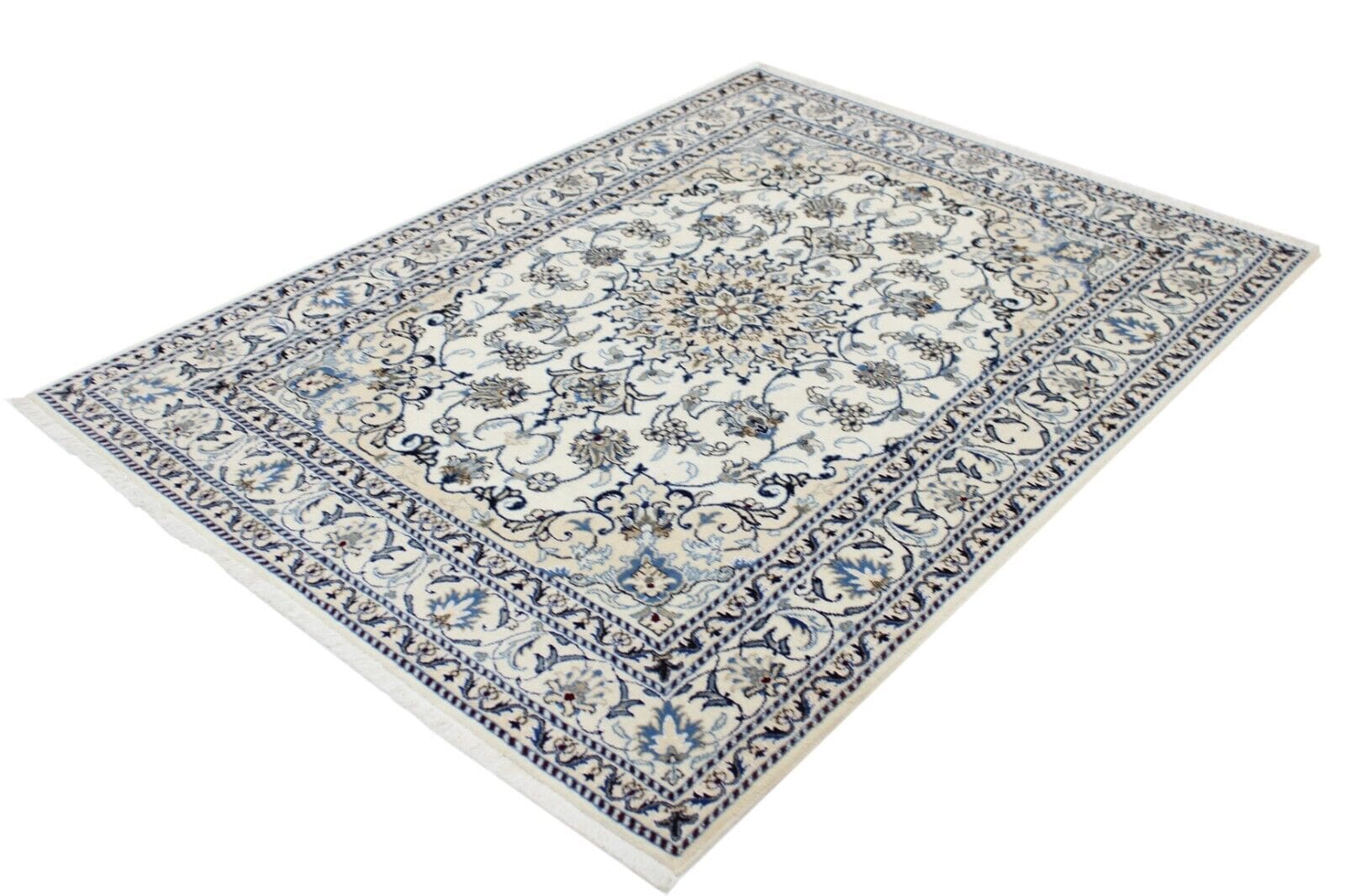 Original Perserteppich Nain 193x148 cm, Top Zustand, handgeknüpft