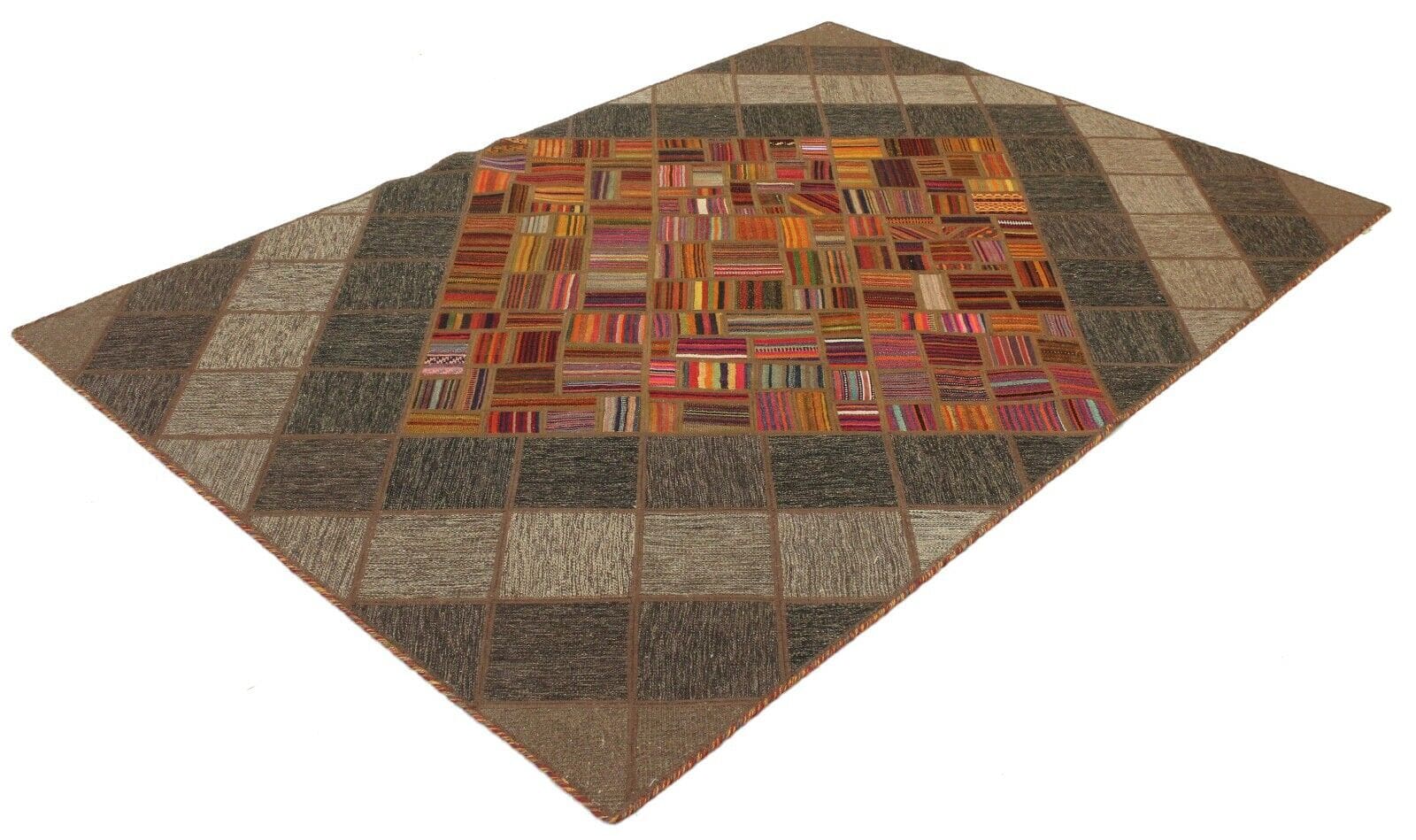 Original Handgewebter Orientteppich 233x160 cm - handgeknüpft