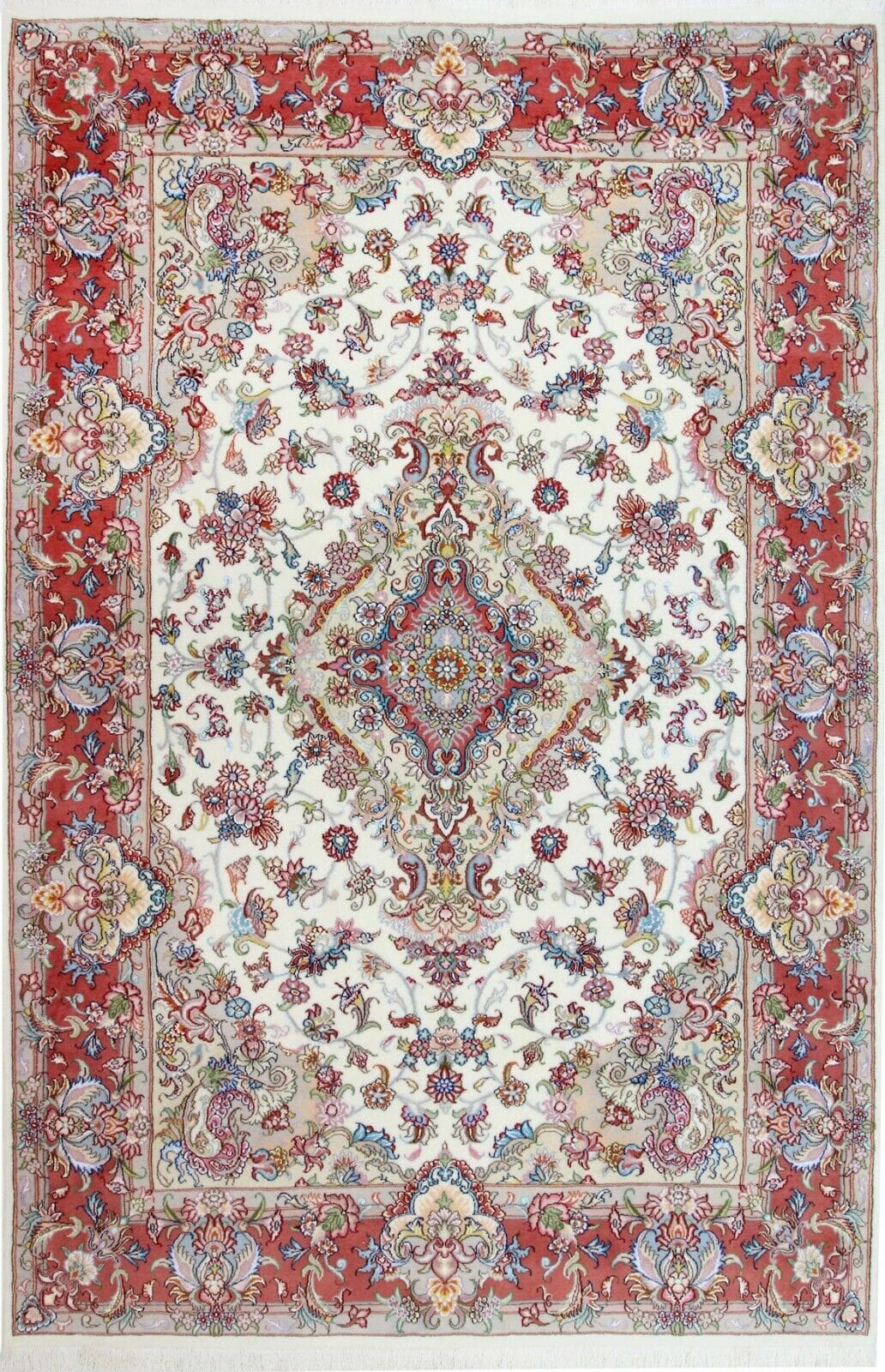 Original Perserteppich Tabriz 296x197 cm – Top Zustand, handgeknüpft
