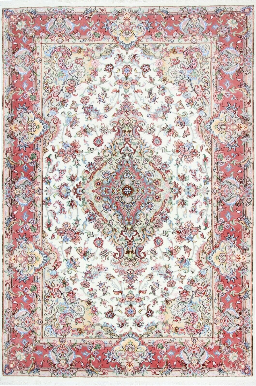 Original Perserteppich Tabriz 297x200 cm, Top Zustand, handgeknüpft