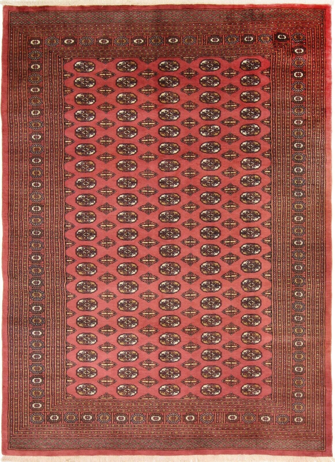 Original Pakistan Perserteppich Buchara 302x220 cm, handgeknüpft