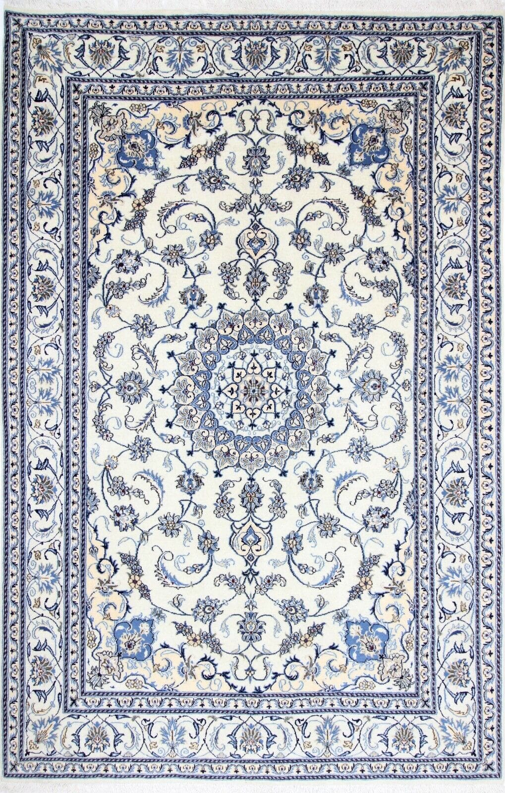 Original Perserteppich Nain 288x198 cm, Top Zustand, handgeknüpft