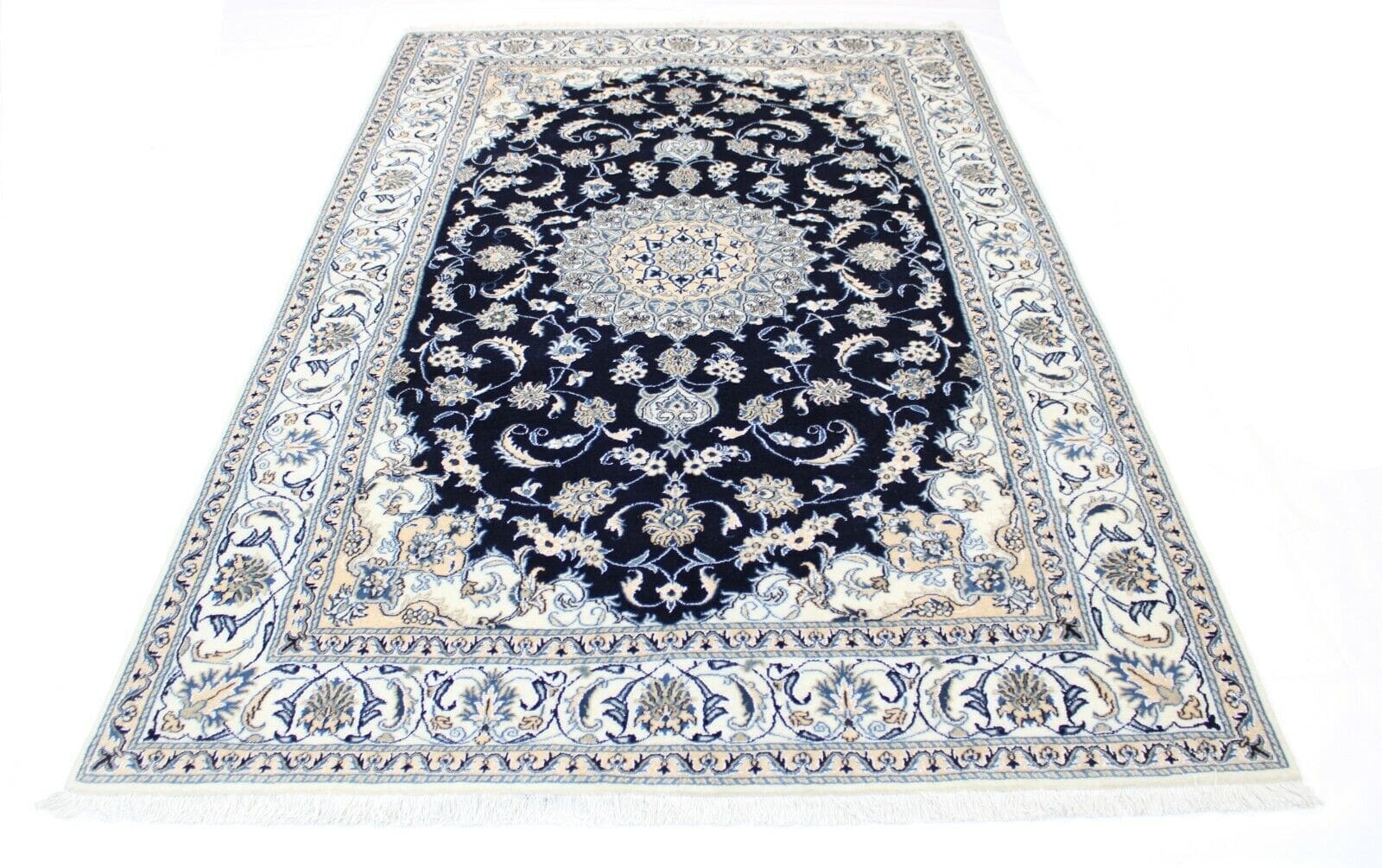 Original Perserteppich Nain 283x193 cm, Top Zustand, handgeknüpft
