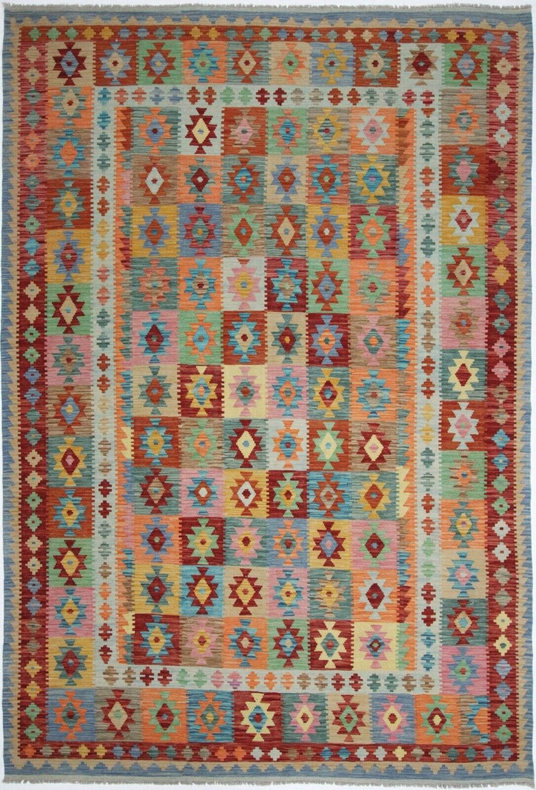 Original Handgewebter Orientteppich 294x203 cm – handgeknüpft