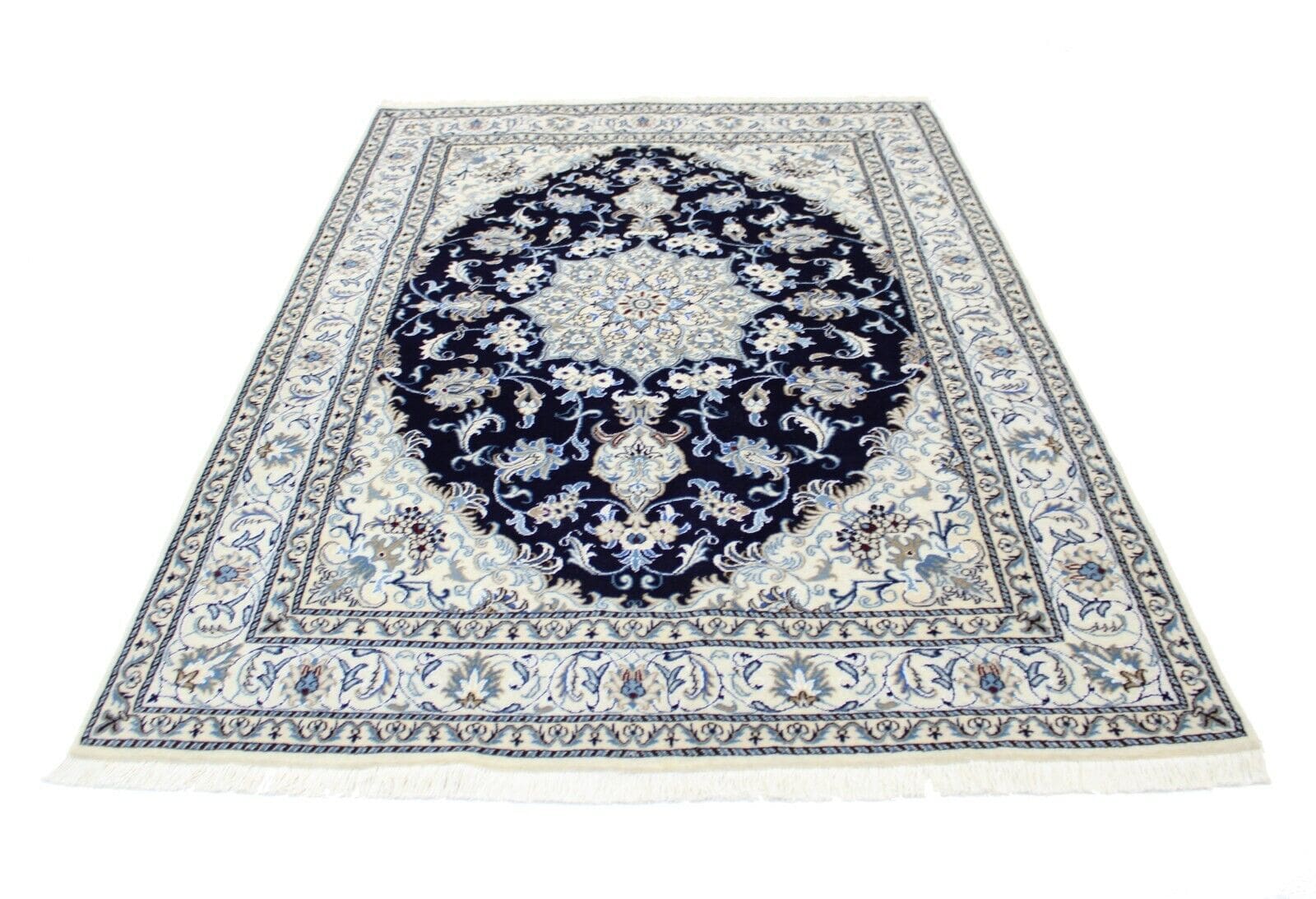 Original Perserteppich Nain 240x169 cm, Top Zustand, handgeknüpft