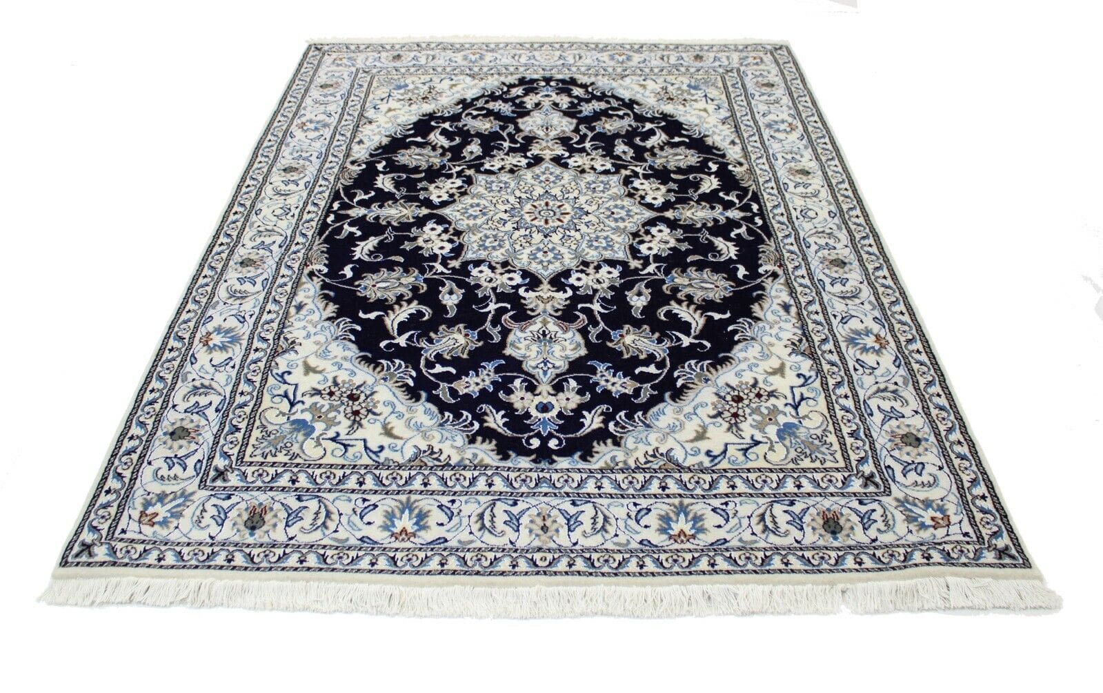 Original Perserteppich Nain 233x166 cm - Top Zustand, handgeknüpft