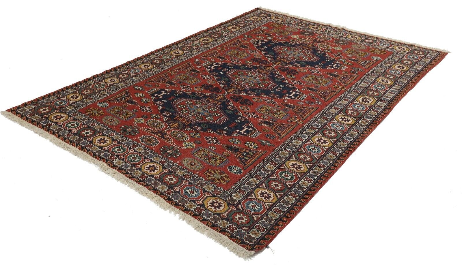 Klassischer Kelim Sumach/Varni 268x184cm - handgewebter Orientteppich