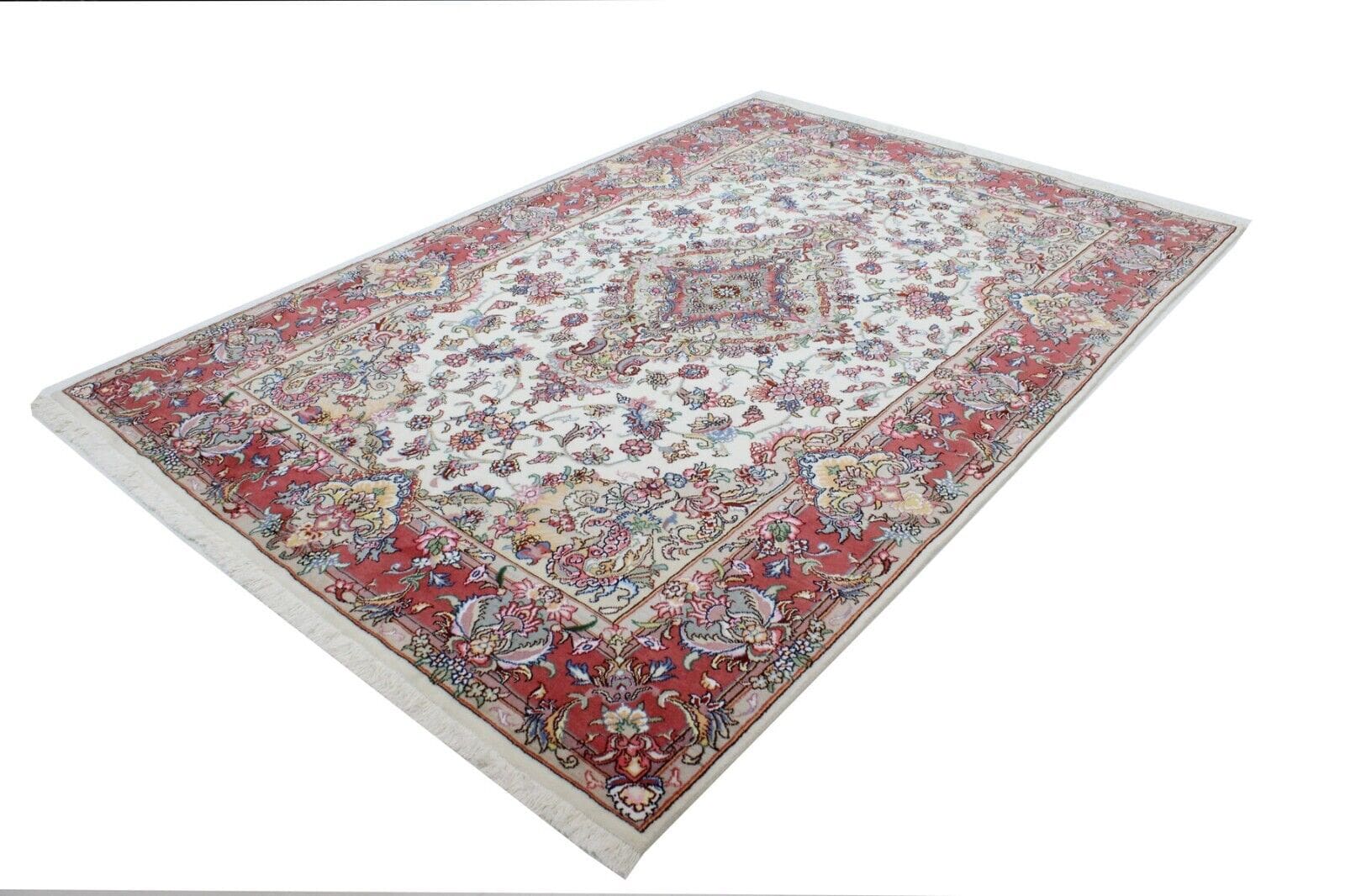 Original Perserteppich Tabriz 290x193 cm, Top Zustand, handgeknüpft