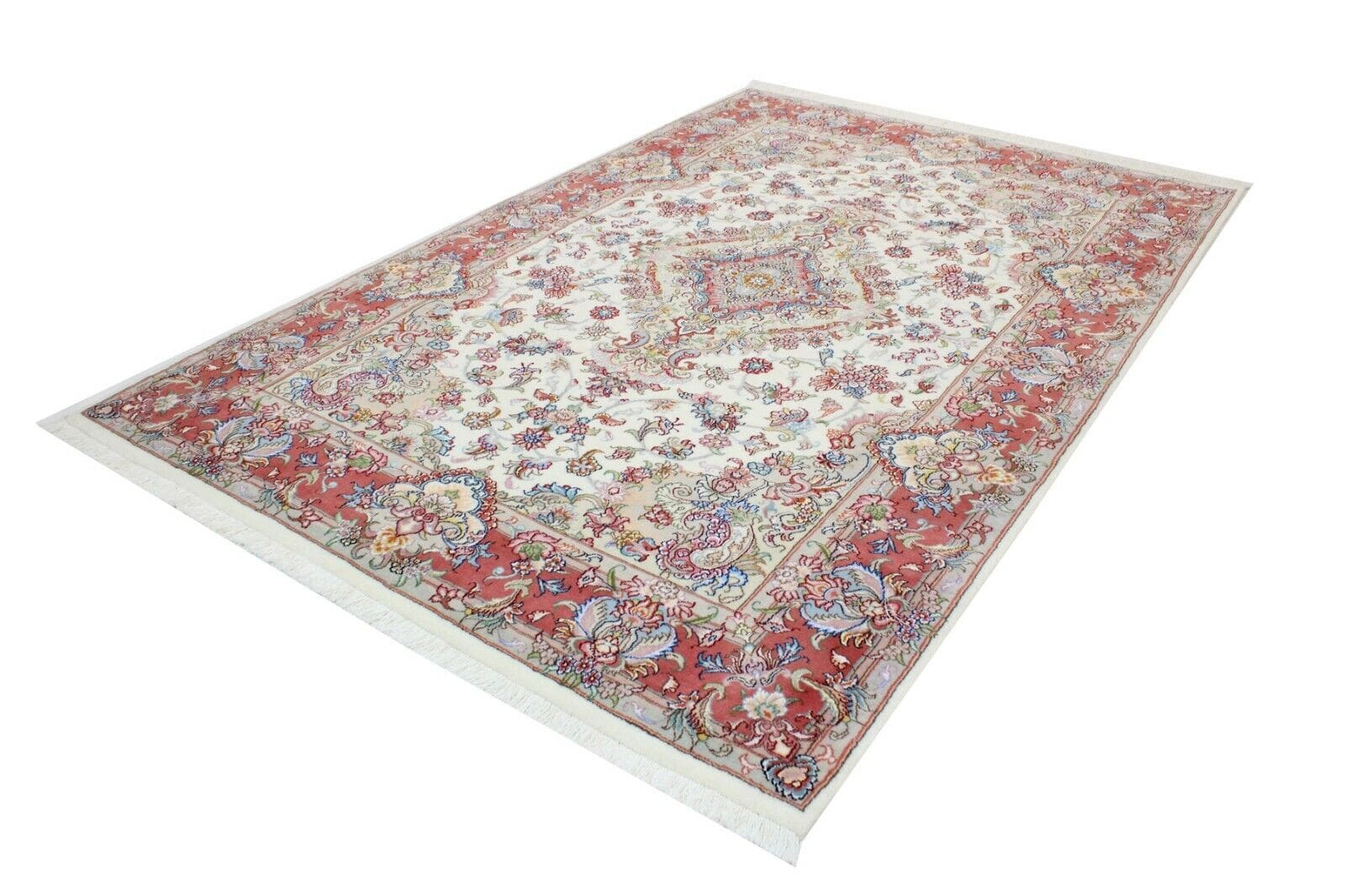Original Perserteppich Tabriz 296x197 cm – Top Zustand, handgeknüpft