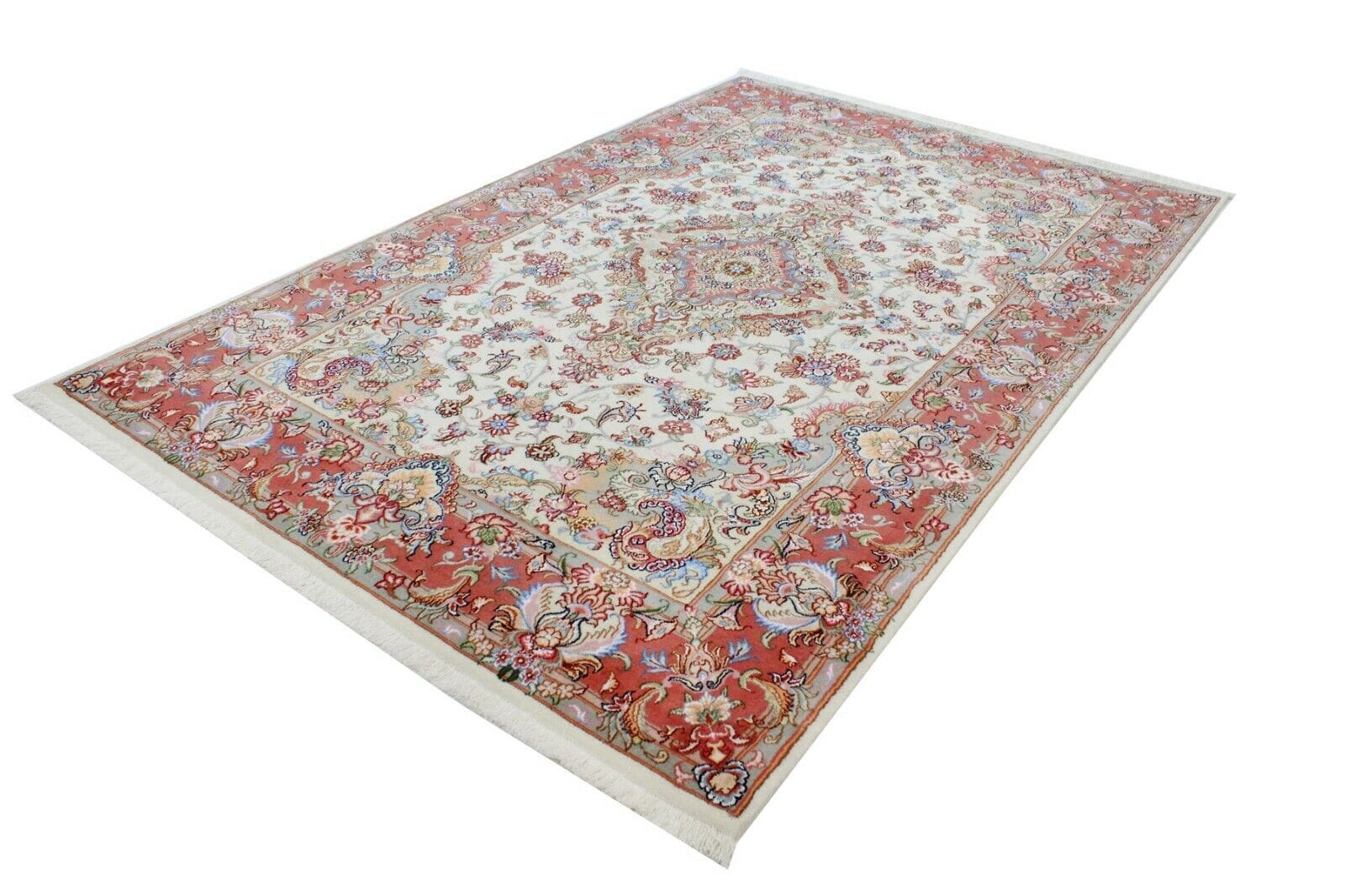 Original Perserteppich Tabriz 297x191 cm, Top Zustand, handgeknüpft