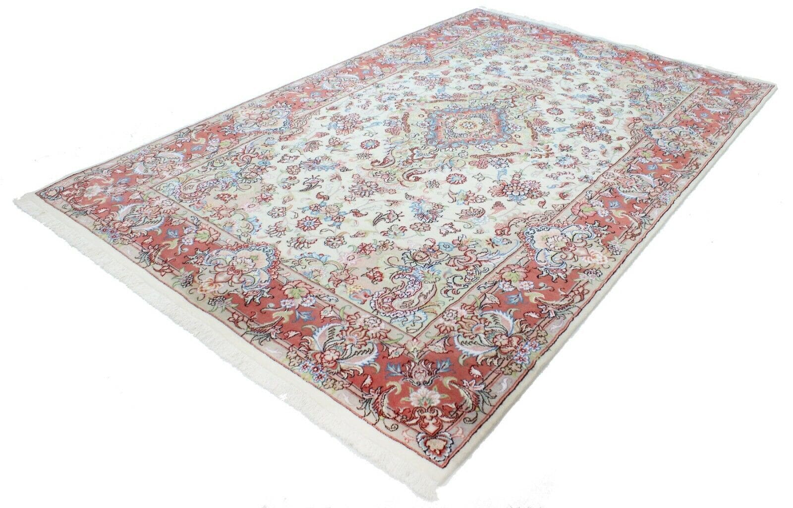 Original Perserteppich Tabriz 308x196 cm - Top Zustand, handgeknüpft