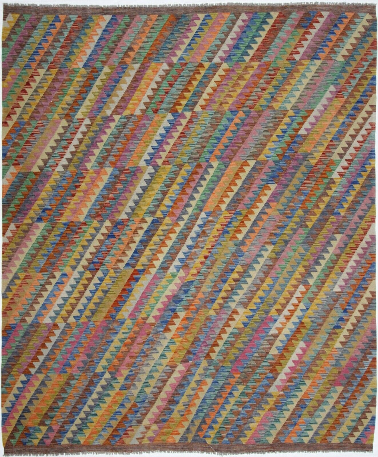 Original Handgewebter Orientteppich 253x215 cm - handgeknüpft