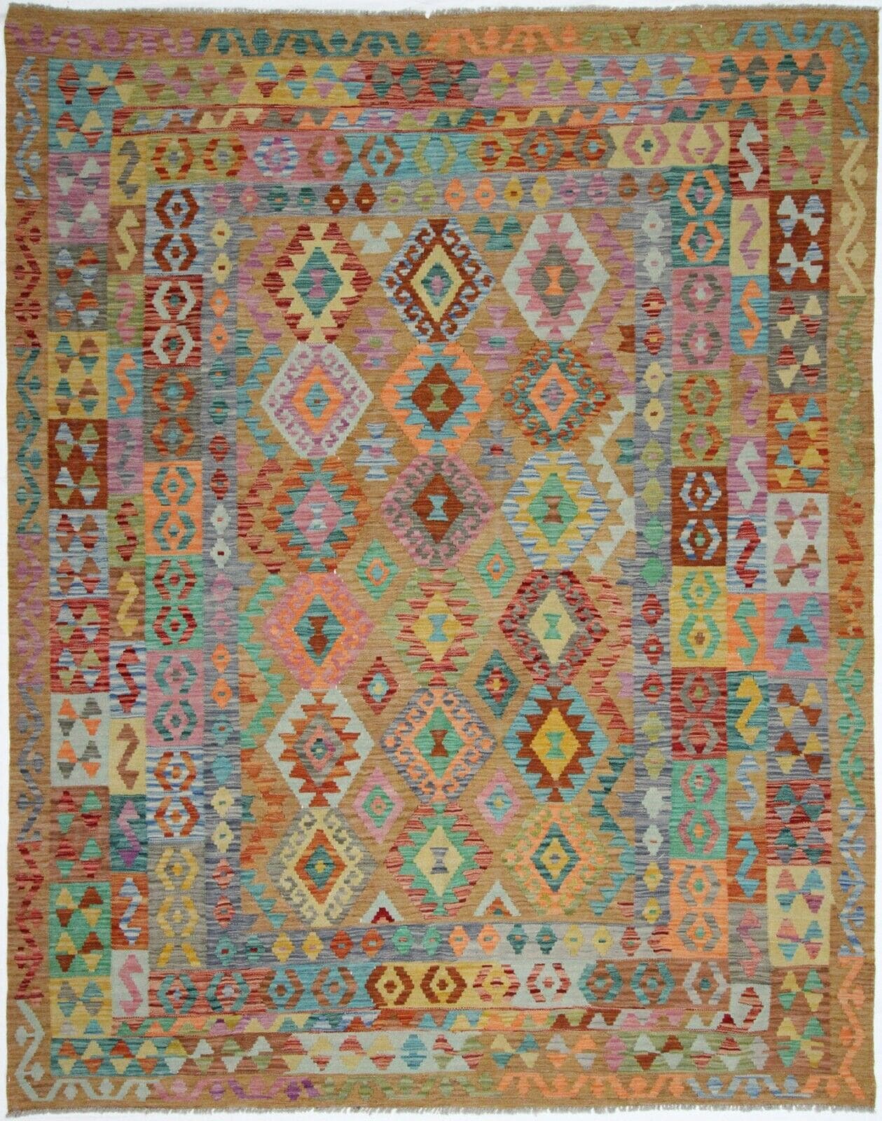 Original Handgewebter Orientteppich 260x202 cm, handgeknüpft