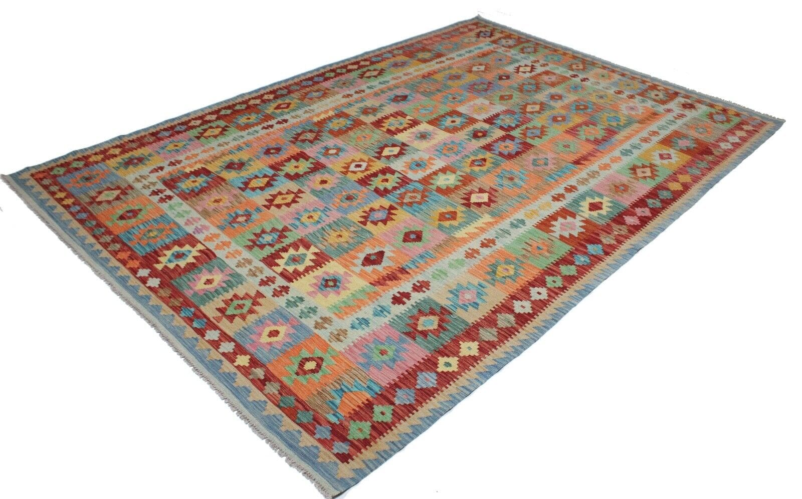 Original Handgewebter Orientteppich 294x203 cm – handgeknüpft
