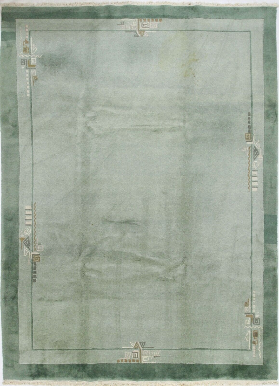Nepal Perserteppich 348x251 cm, handgeknüpft, elegante Wohnkunst