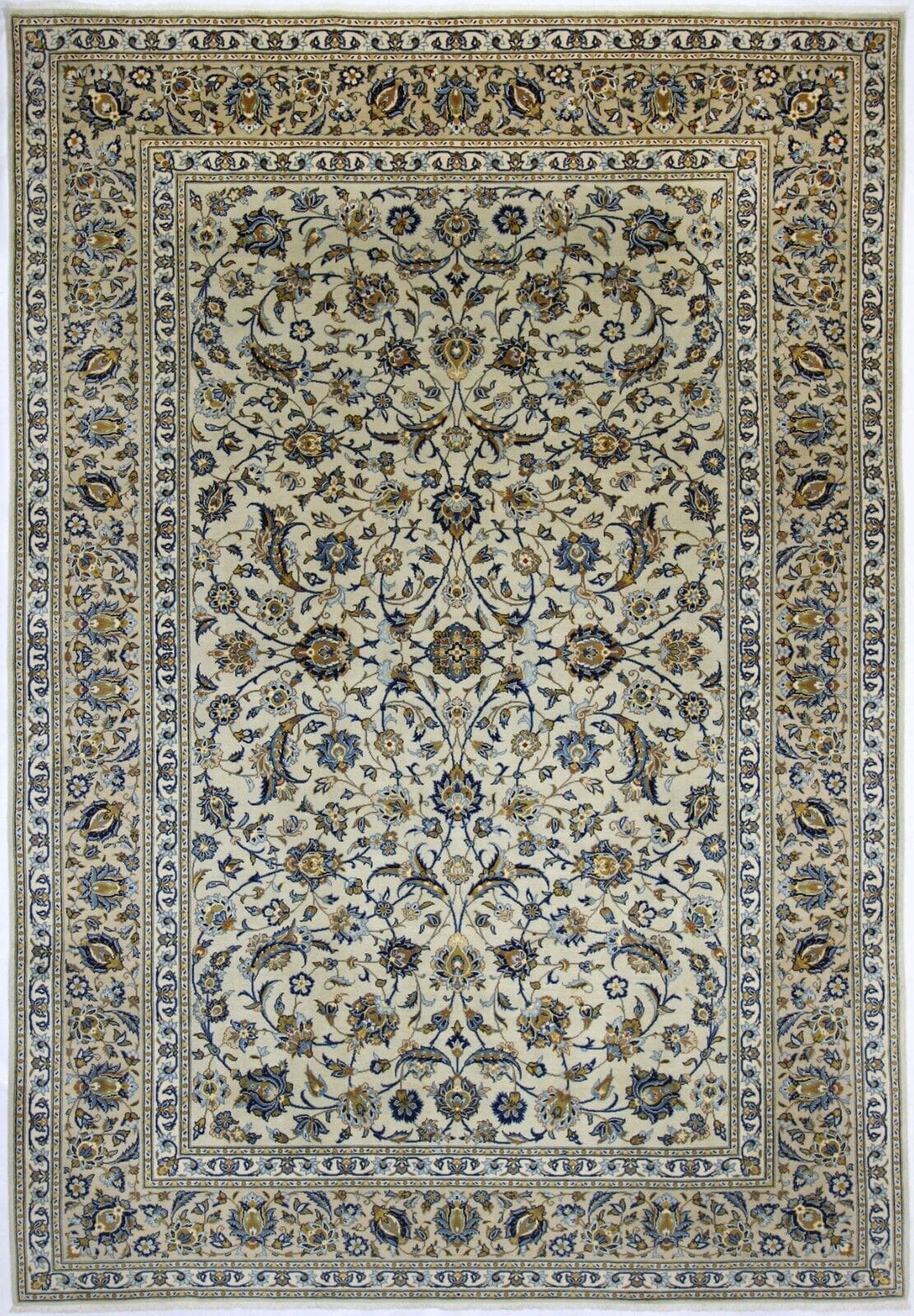 Original Perserteppich Keshan 347x239 cm, Top Zustand, handgeknüpft