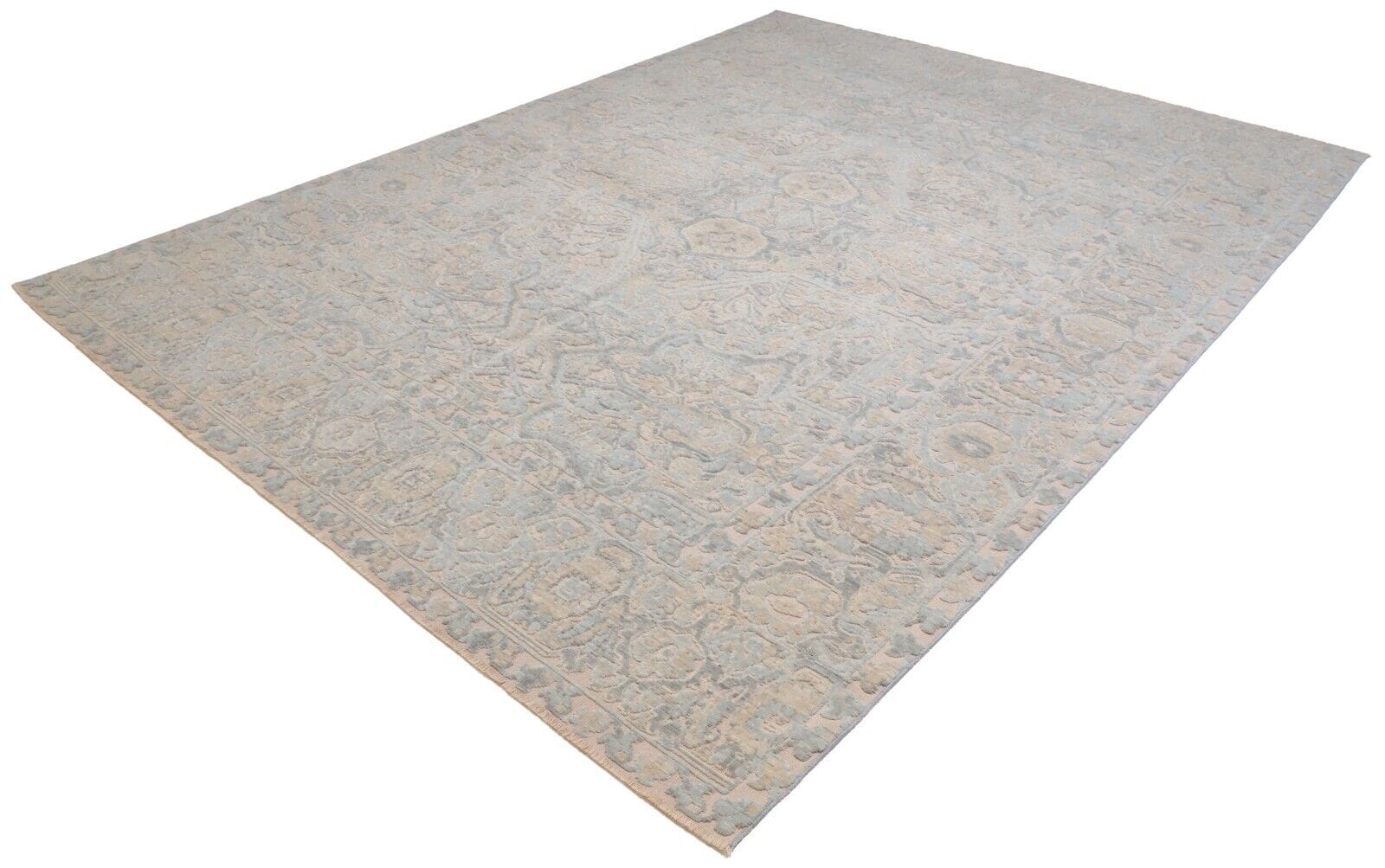Modern Designer Perserteppich 244x326 cm Beige, handgeknüpft