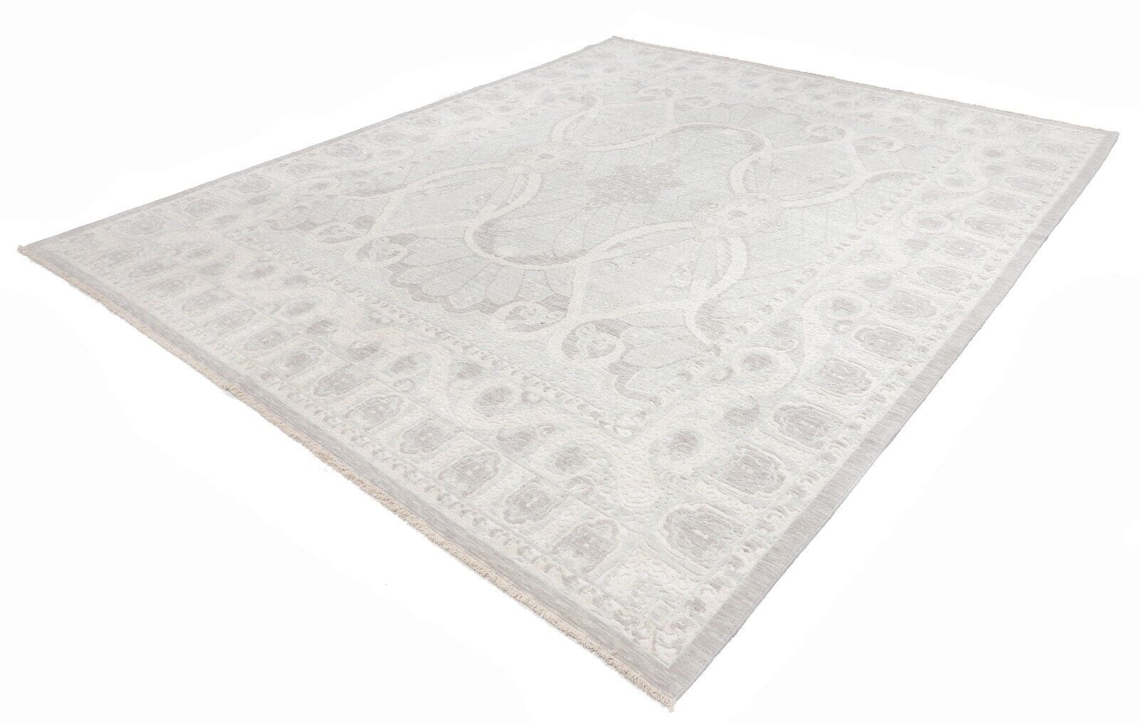 Moderner Designer Perserteppich 307x374 cm Beige, handgeknüpft