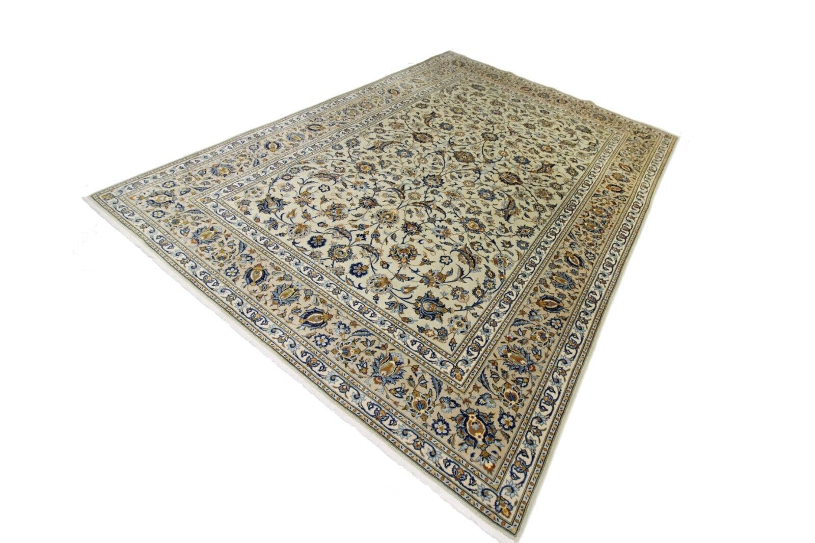 Original Perserteppich Keshan 347x239 cm, Top Zustand, handgeknüpft