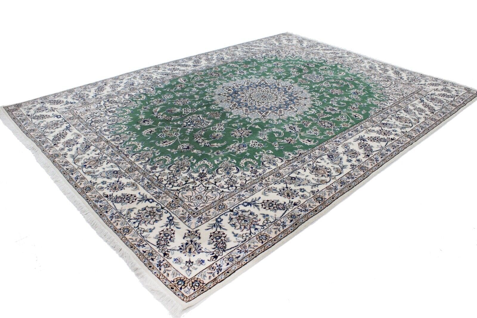 Original Perserteppich Nain 346x250 cm, Top Zustand, handgeknüpft