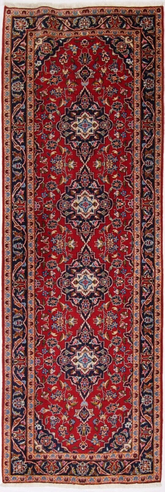 Original Perserteppich Keshan 295x100 cm, Top Zustand, handgeknüpft Läufer