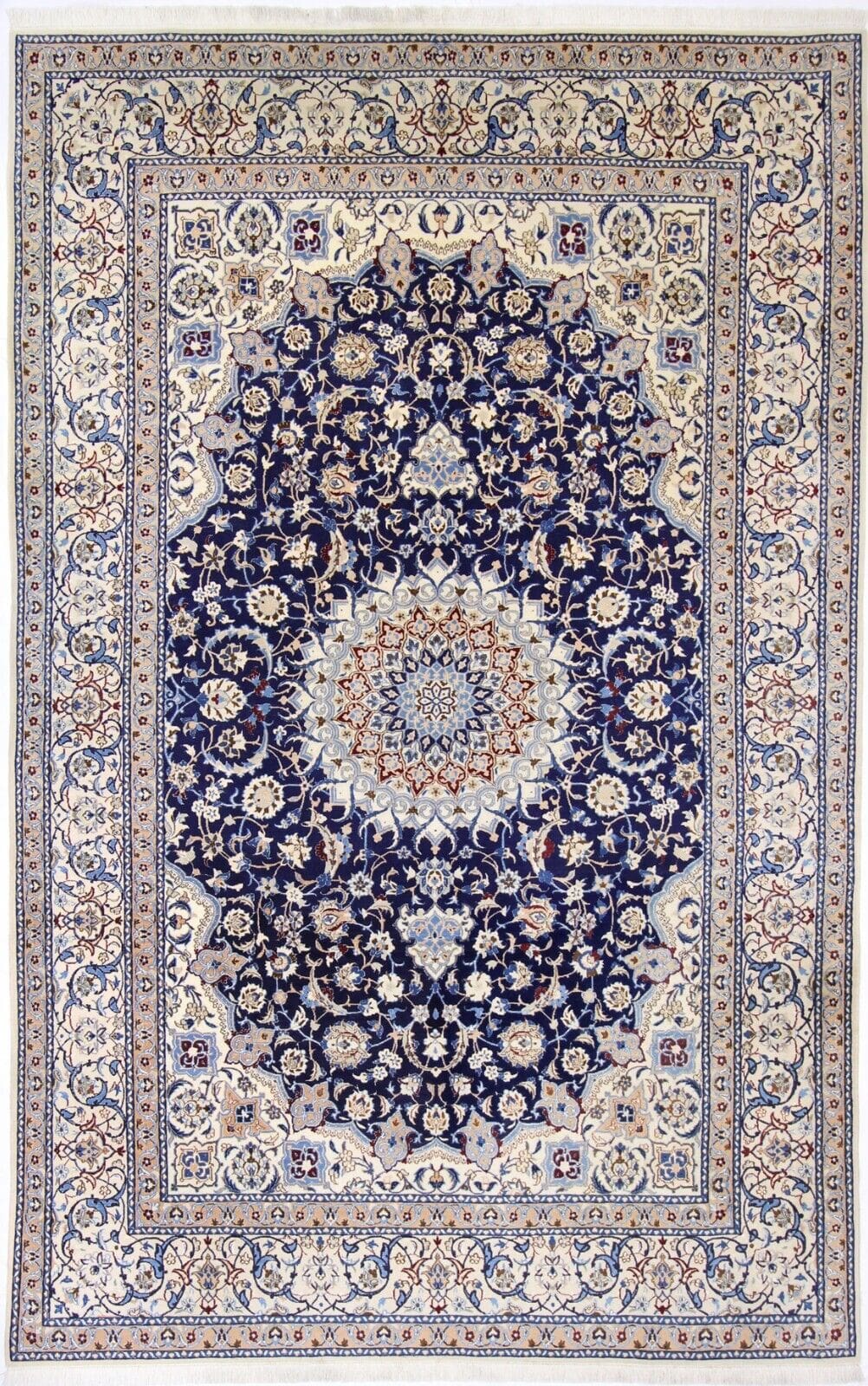 Perserteppich 320x202 cm Nain 9La, Seide, handgeknüpft, 100% Handarbeit