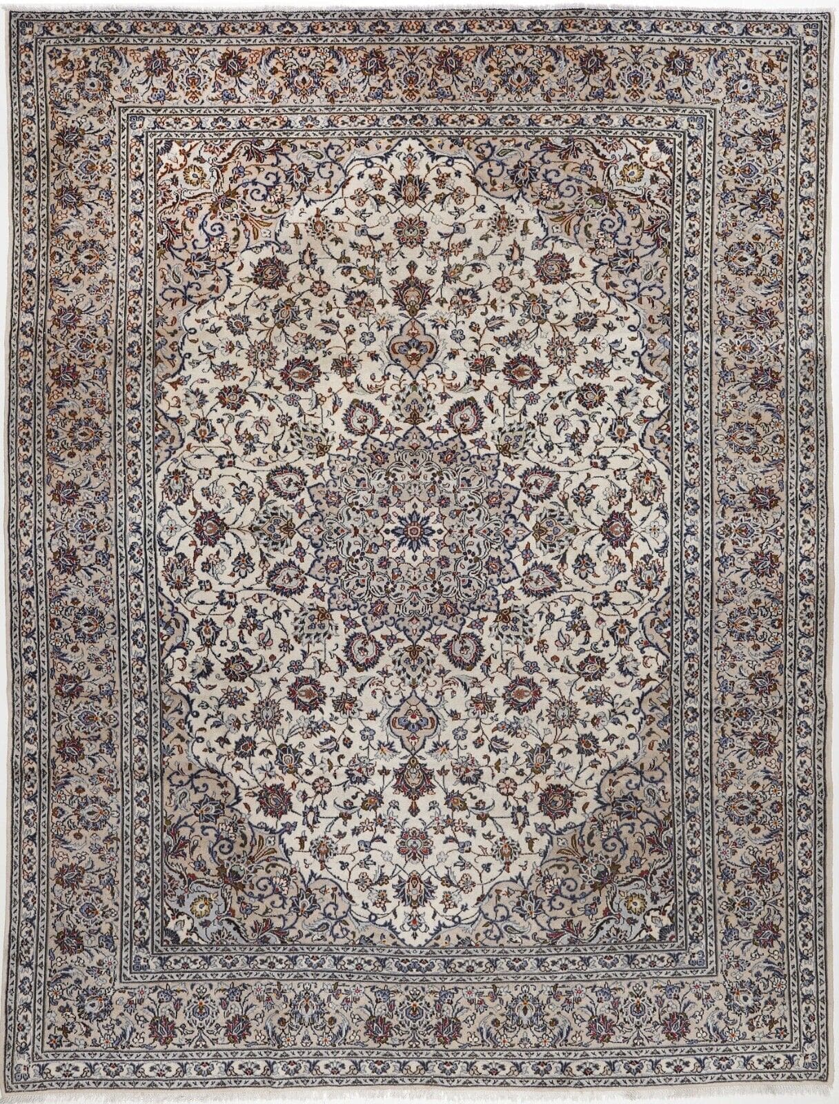 Handgeknüpfter Perserteppich Keshan 385x291 cm - 100% Handarbeit H1