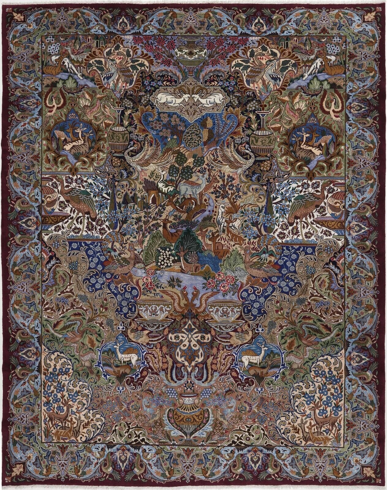 Original Perserteppich Kashmar 393x312 cm, neuwertig, handgeknüpft H1