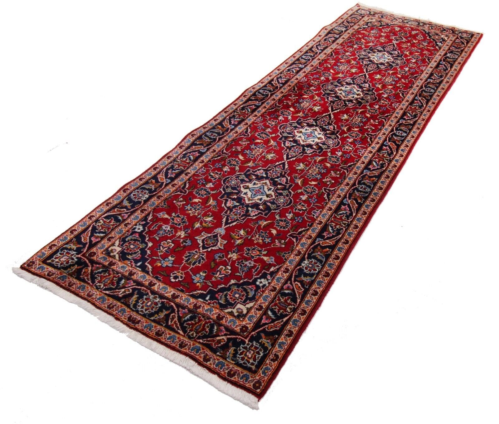 Original Perserteppich Keshan 295x100 cm, Top Zustand, handgeknüpft Läufer