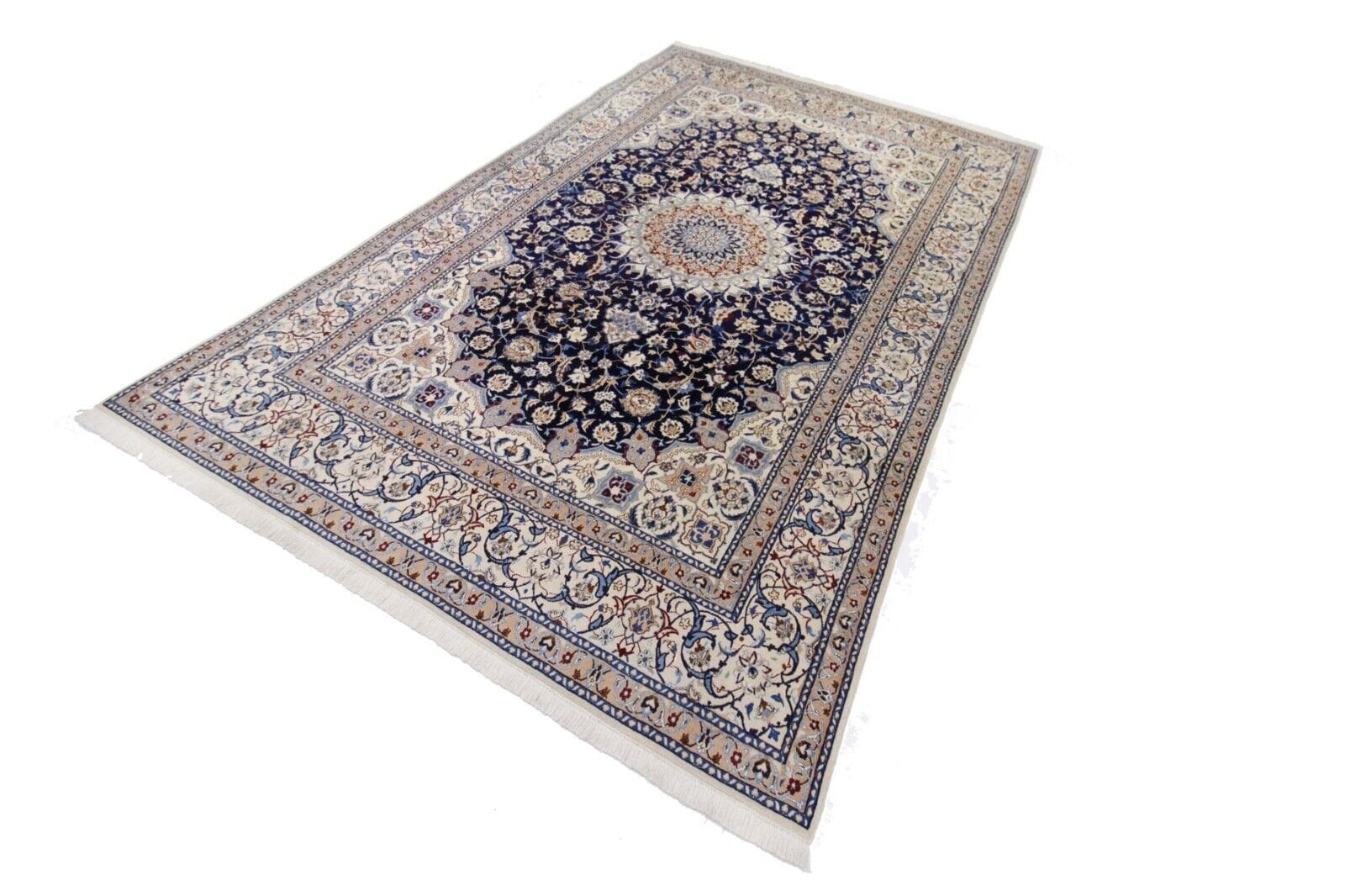 Perserteppich 320x202 cm Nain 9La, Seide, handgeknüpft, 100% Handarbeit