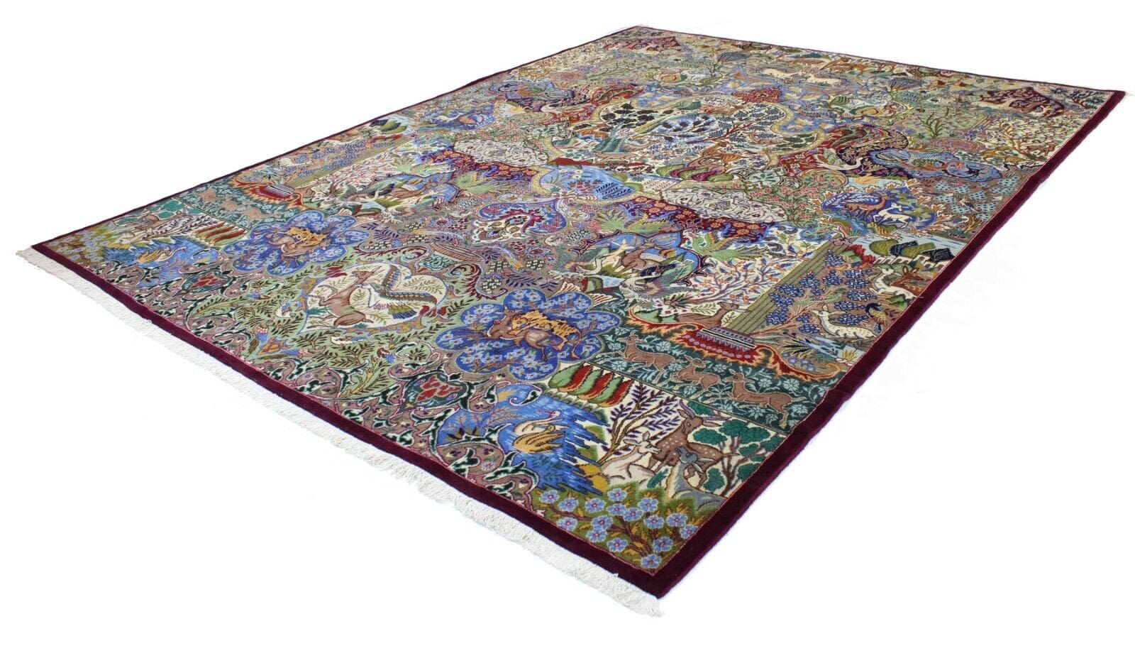 Original Perserteppich Kashmar 393x300 cm, Top Zustand, handgeknüpft