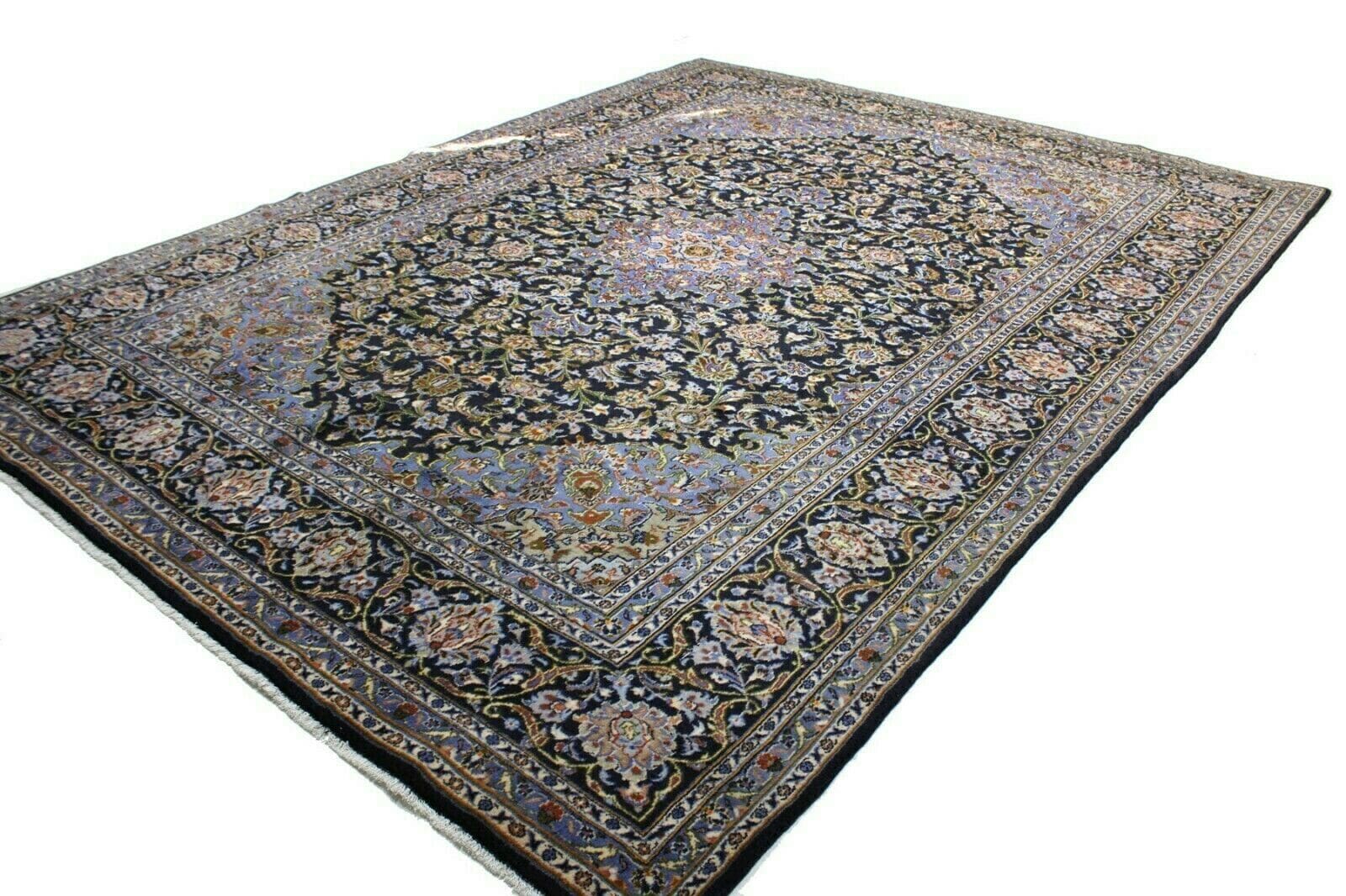 Original Perserteppich Keshan 396x300 cm, 100% handgeknüpft