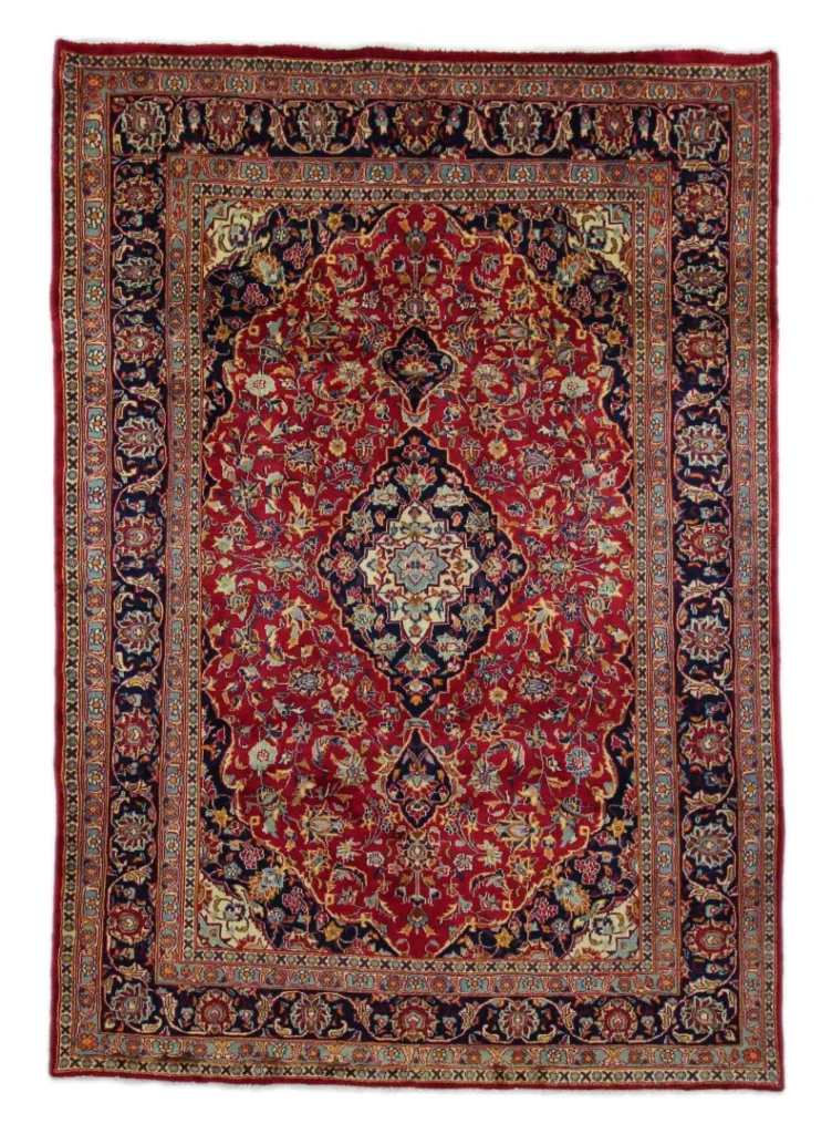 Maschhad Orientteppich 293x206 cm, 250000 Knoten, handgeknüpft