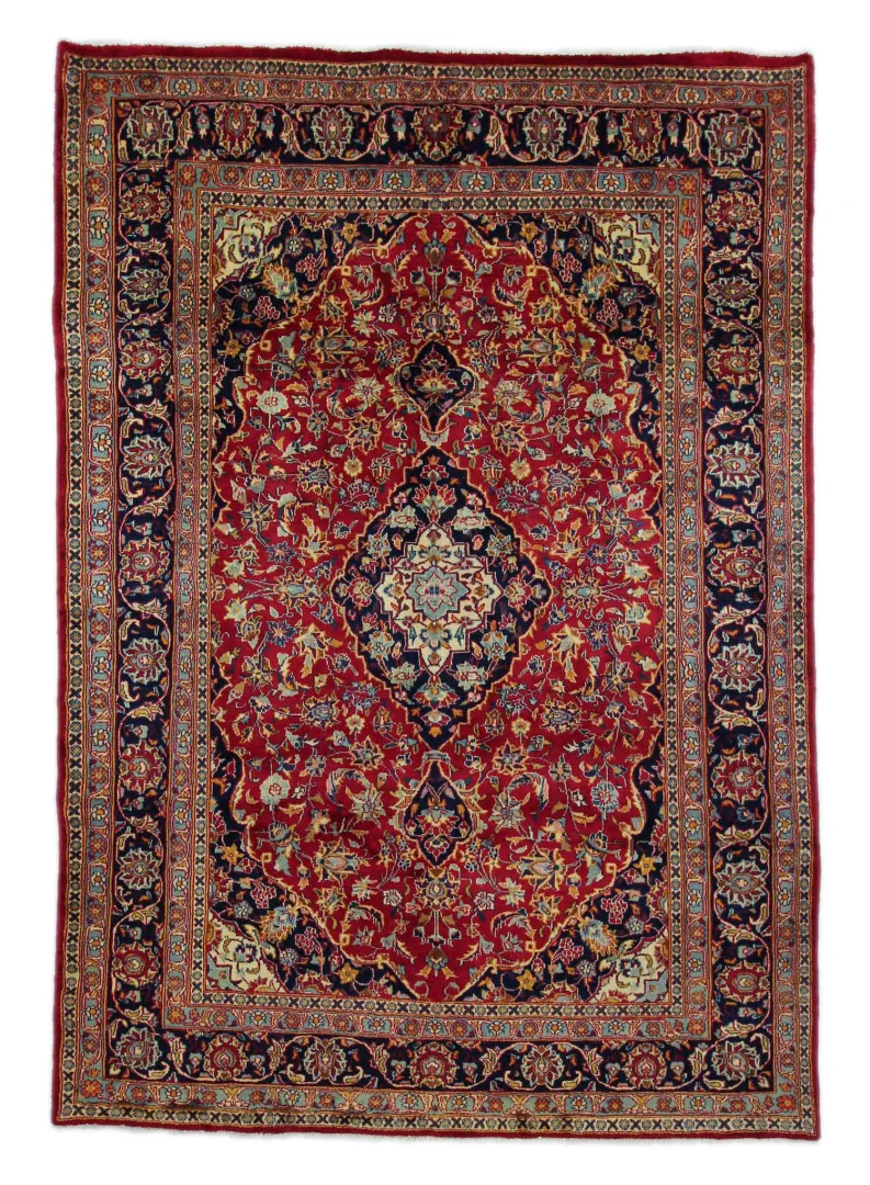 Maschhad Orientteppich 293x206 cm, 250.000 Knoten, handgeknüpft