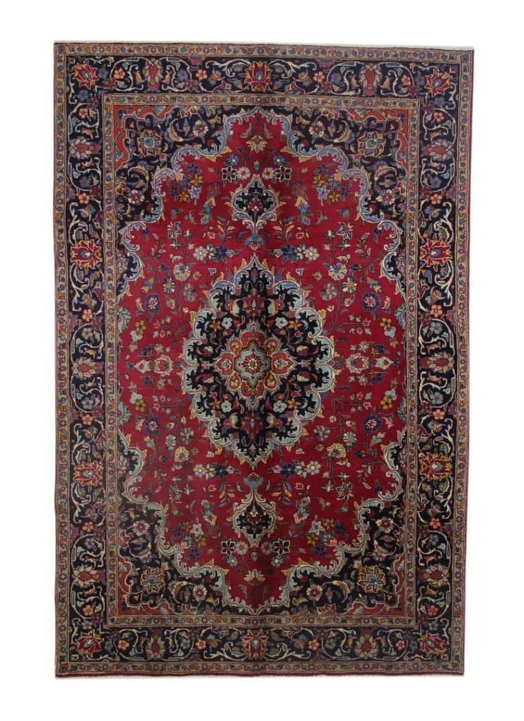 Maschhad Orientteppich 295x194 cm, 250000 Knoten, handgeknüpft