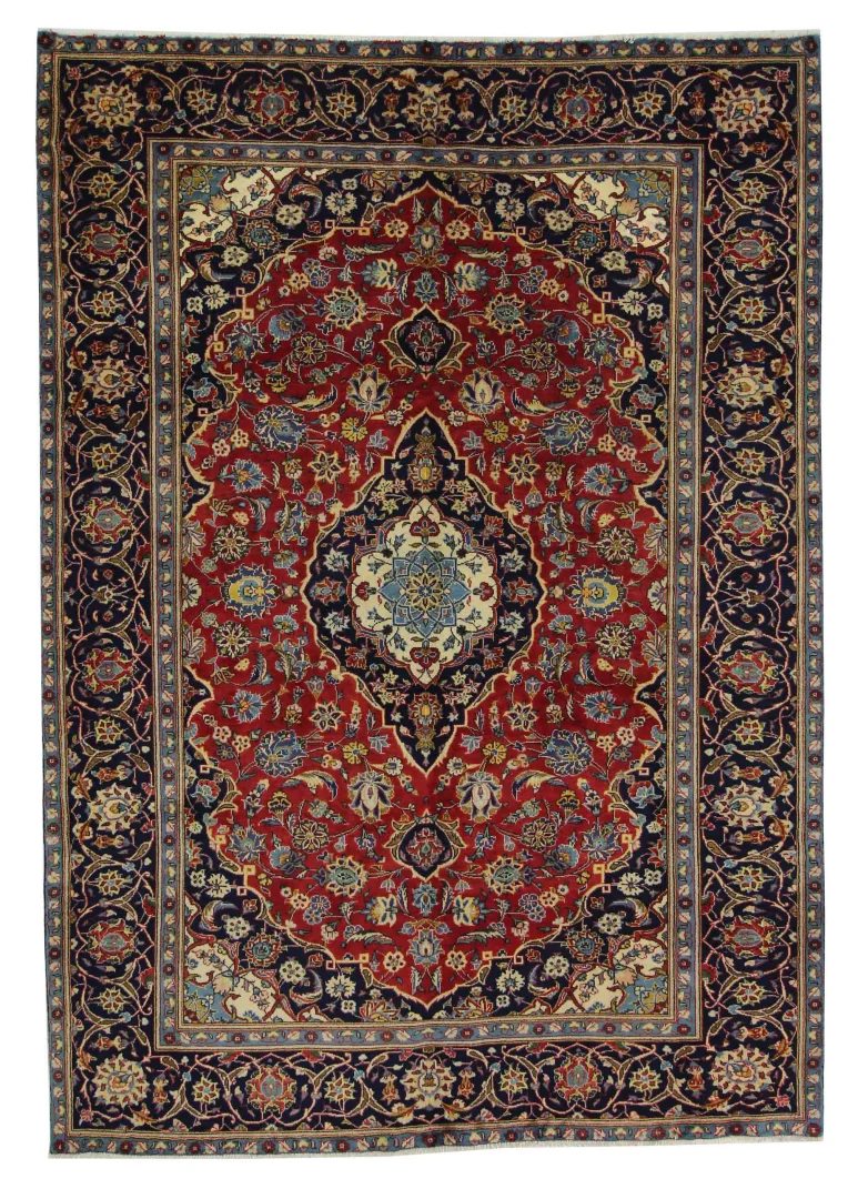 Keshan Orientteppich 273 x 195 cm, 150.000 Knoten/m², handgeknüpft