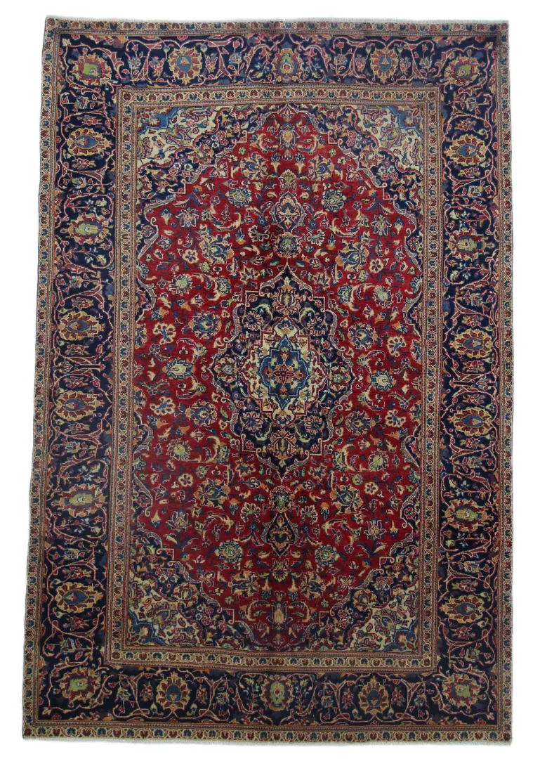 Keshan Orientteppich 286x190 cm, 150.000 Knoten, handgeknüpft
