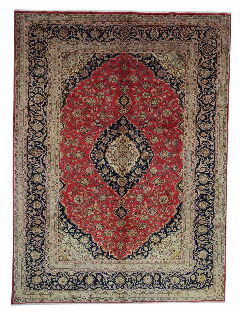 Keshan Orientteppich 286x212 cm, 150.000 Knoten/m², handgeknüpft