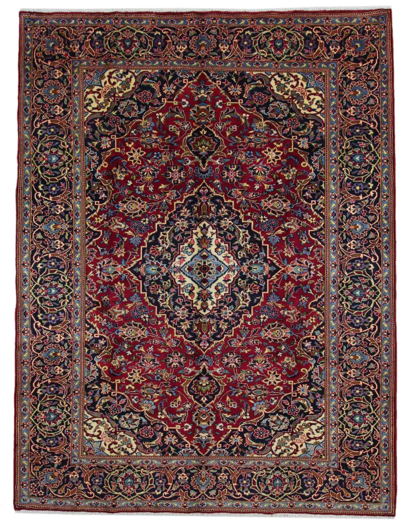 Keshan Orientteppich 299 x 228 cm, 150.000 Knoten/m², handgeknüpft
