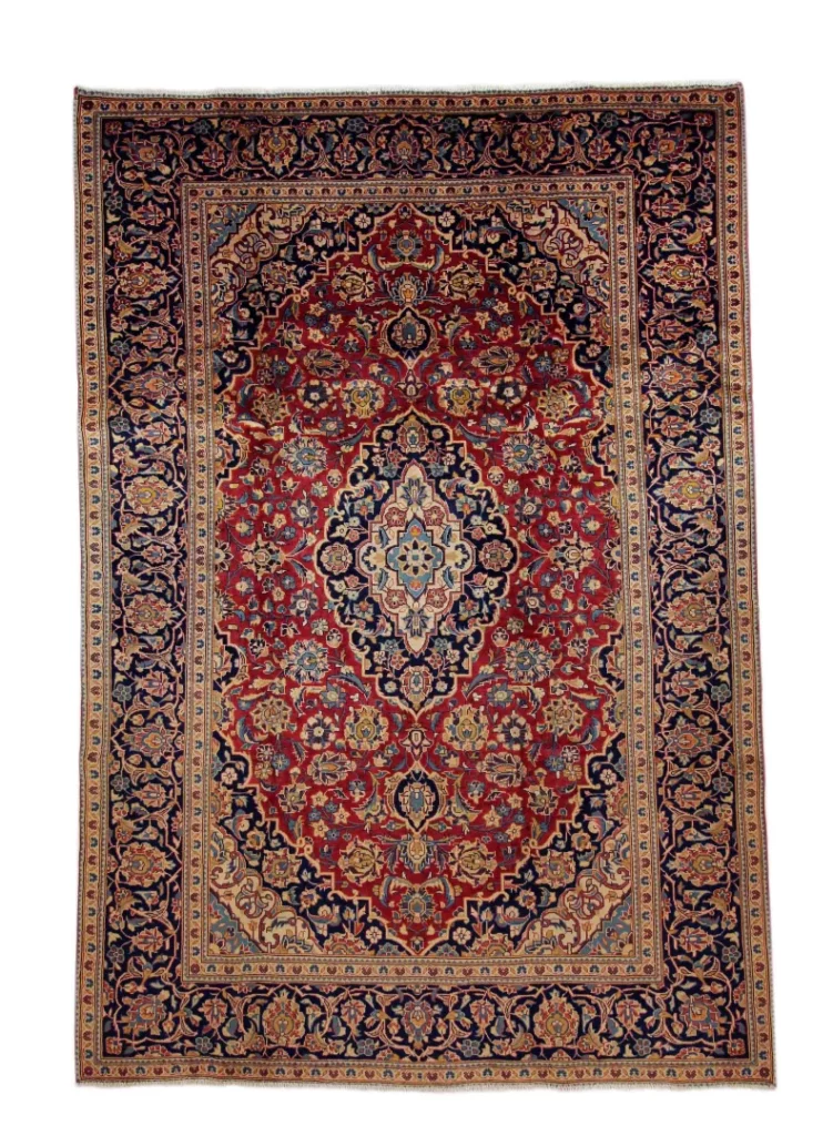 Keshan Teppich 300 x 206 cm, 150.000-300000 Knoten, handgeknüpft