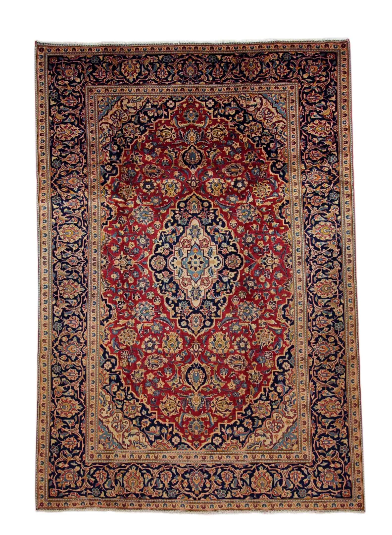 Keshan Teppich 300 x 206 cm, 150.000-300.000 Knoten, handgeknüpft