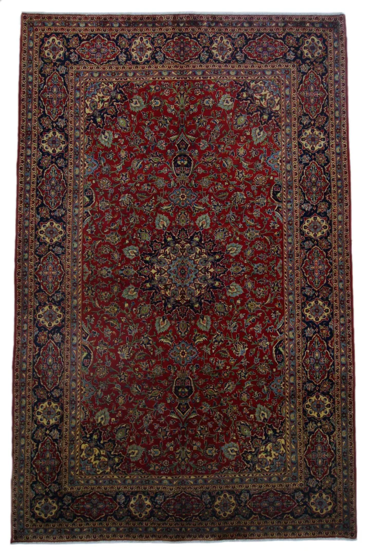 Keshan Orientteppich 310x198 cm, 150.000 Knoten/m², handgeknüpft