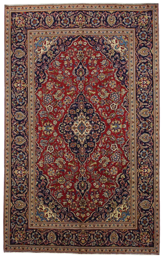 Keshan Orientteppich 312 x 196 cm, 150.000 Knoten/m², handgeknüpft