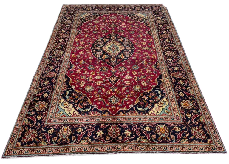 Keshan Teppich 298x200 cm, 150.000-300000 Knoten, handgeknüpft, Orientteppich