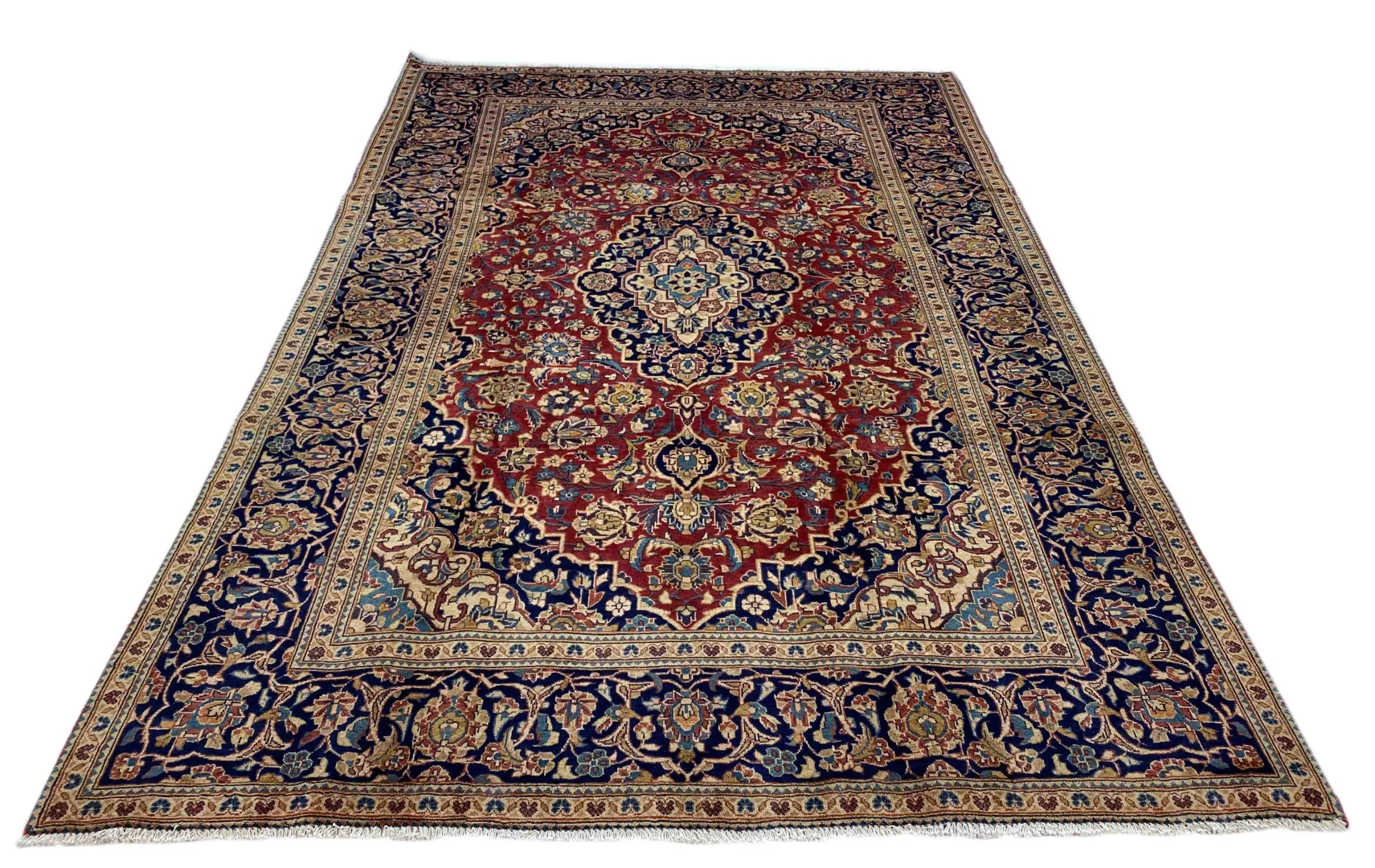 Keshan Teppich 300 x 206 cm, 150.000-300.000 Knoten, handgeknüpft