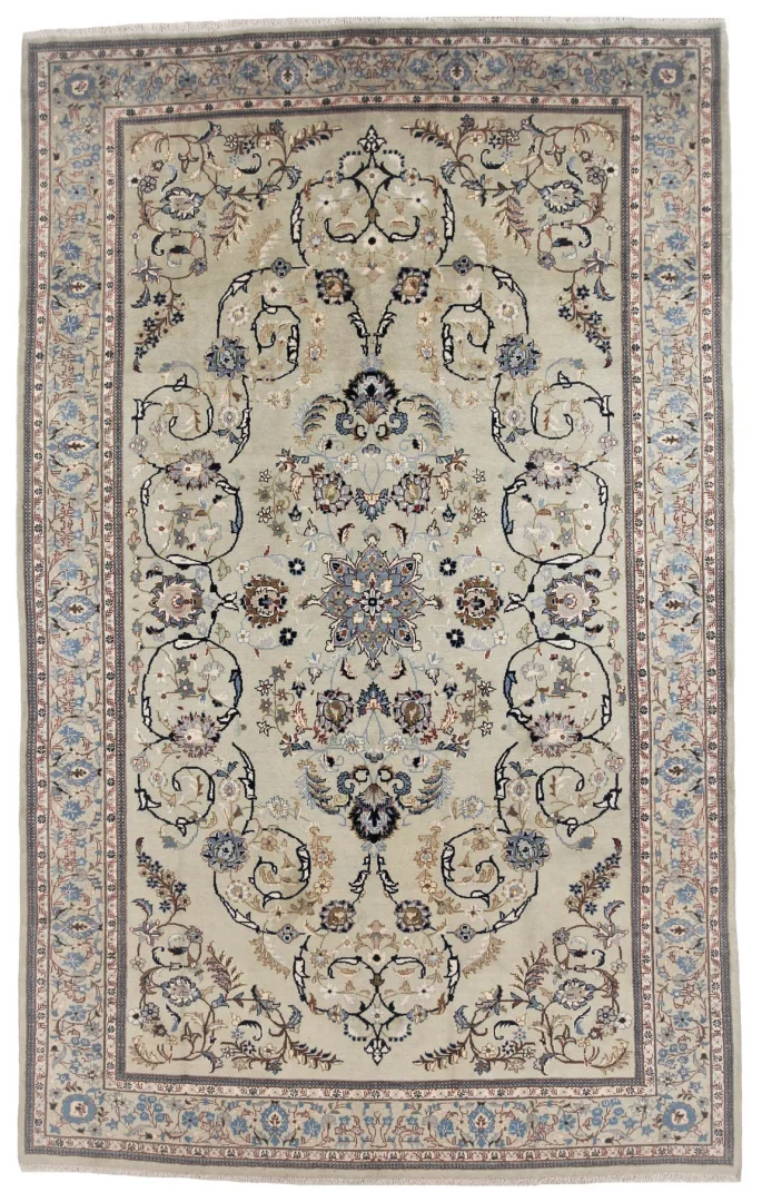 Keshan Teppich 331 x 207 cm, 150.000-300.000 Knoten, handgeknüpft