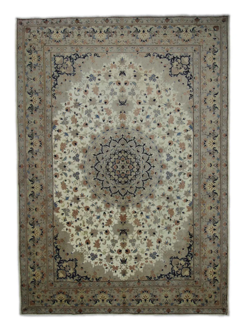 Keshan Teppich 339x243 cm, 150.000-300.000 Knoten, handgeknüpft, Orientteppich