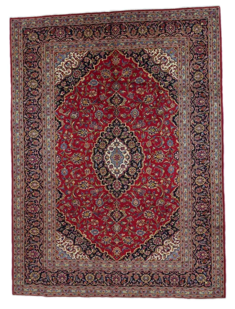 Keshan Teppich 347 x 258 cm, 150.000-300000 Knoten, handgeknüpft