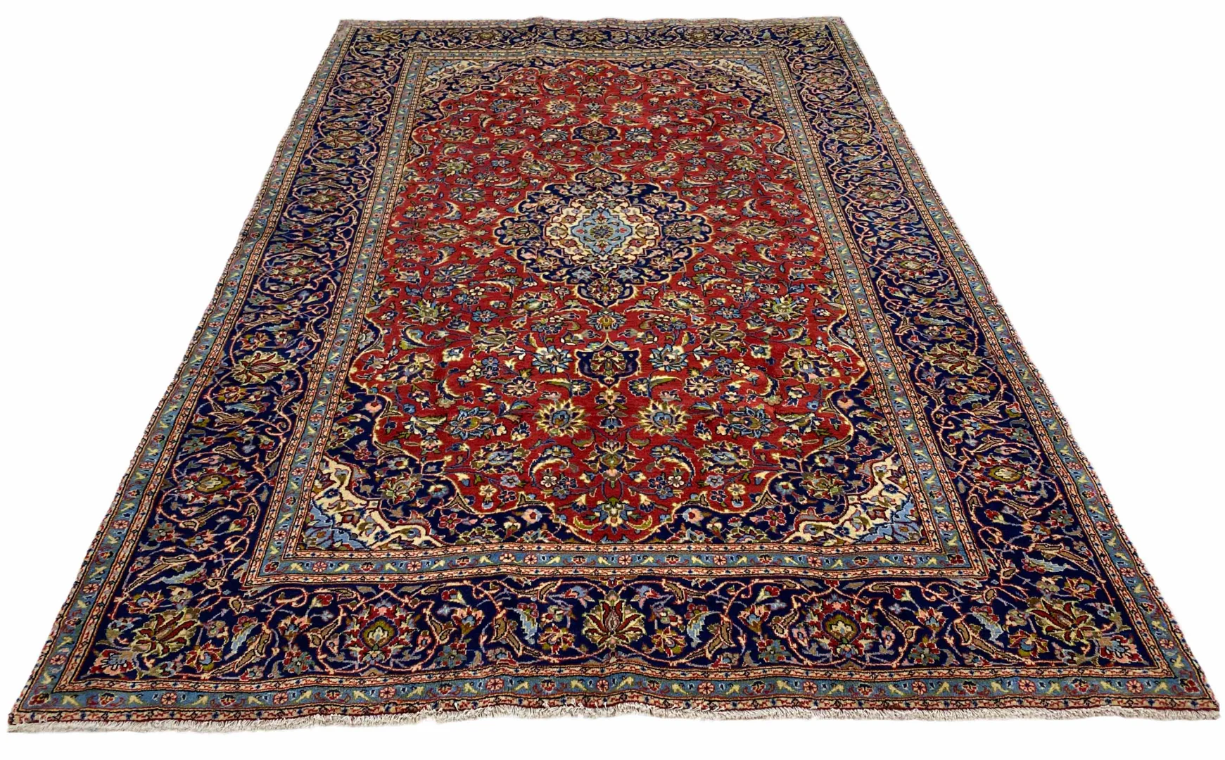 Keshan Orientteppich 303 x 199 cm, 150.000-300.000 Knoten, handgeknüpft